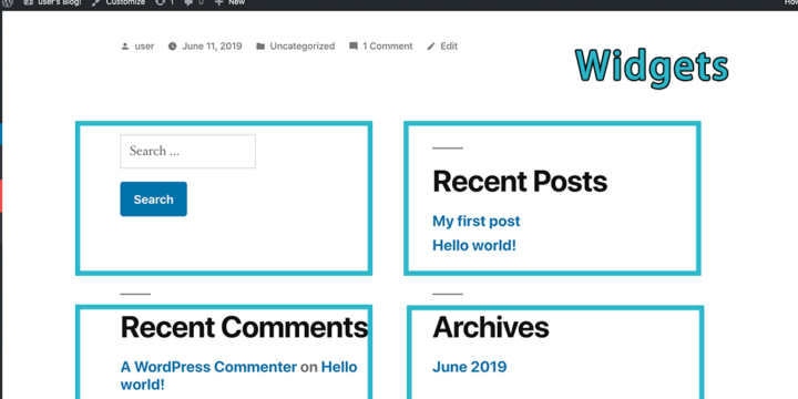 WordPress教學-基本操作-Widgets
